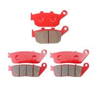 Partes de reemplazo de la Moto para el Sistema de frenado Delantero y Trasero Compatible con KLE650 2015 No ABS Z800E 2013-2016(All 3 Pair)