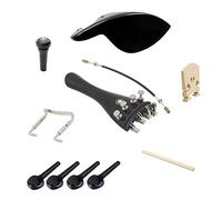 Partes de Violín de Conjunto Completo para 4/4 Violines, 15 Piezas con, Intestino de, Botón Final, Descanso para la Barbilla y Más para Bricolaje