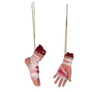 Partes del Cuerpo Cortadas - Vista Sangrienta De Tamaño Natural, Realismo Aterrador, Superficie Esculpida Detallada, Acabado Manchado De Rojo Escalofriante, Atracción para