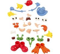 Partes del cuerpo, tamaño 0,8-6,8 cm, 26asstd