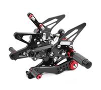 partes Reposapiés Traseros Para Motocicleta Para Triumph Para Daytona 675 R 2013-2018 Ajustables Npalanca Cambios Pedal Freno Estriberas Juego Trasero(Negro y rojo)