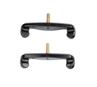 partes repuesto violín 2pcs Violin Hombro Descanso Ajustable Garras Reemplazo viejo 4/4-1/8 Violin Resto Hombro (Color : Black 1-2 1-4)