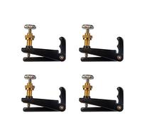 partes repuesto violín 4 Unids / 1set Ajustador De Cadena Sintonizadores Ajustes Ajustadores De Cadena Piezas De Repuesto Para 15 '' 16 '' Viola (Color : Black)