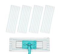 Parthan Juego de 4 mopas para Leifheit, 48 x 17 cm, reutilizables, compatibles con Leifheit, profesional XL, funda para superficies duras, suelos de madera dura, limpieza de suelos de madera dura,