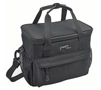 PARTI FISH Bolsa Isotermica Porta Alimentos Lancheira Termica Mujer Hombre, 9L Pequeña Bocadillo Lunch Bag, Impermeable A Prueba de Fugas Anticaída Bolsa Almuerzo Nevera Trabajo Viaje, Retro, Negro
