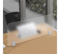 Partición acrílica esmerilada, divisor portátil de espacio de trabajo que reduce las distracciones visuales, ideal para uso doméstico y de oficina para estaciones de trabajo