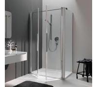 Partición coralina para la puerta giratoria NP2W myDay WN 120 1165-1185x2000mm, VB03312020AA1, Cabinas de ducha: Marco: Plata mate, vidrio: ESG