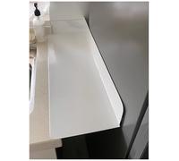 Partición de espacio para refrigerador, tablero de almacenamiento adhesivo sin perforaciones para encimera y huecos de pared