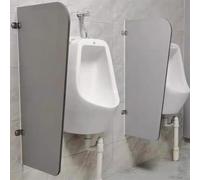 Partición de inodoro público de madera para baño de hombres con partición de baño, impermeable, de PVC, divisor de orinal para escuelas, centros comerciales, lugares públicos (40 x 120 cm, 2 unidades)