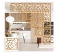 Partición de listones, paneles divisores de habitación para colgar en el techo, panel de pared de plástico de madera con accesorios, pantalla hueca simple para decoración del hogar para separación de