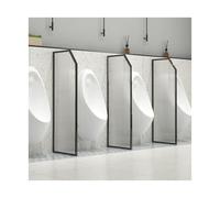 Partición de separación para urinarios, Partición de urinario montada en la pared 100x40cm multicolor 1-5 piezas (Black,5pcs)