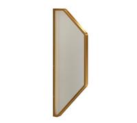 Partición de urinario, pantalla de privacidad para orinarios, tabique de inodoro para orinarios de hombre, pared de protección de orinario para hoteles/baños, partición para baños públicos (oro, 3