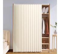 Partición deslizante autoadhesiva a prueba de polvo para el hogar, oficina, aula y estantería, 270 cm de ancho x 220 cm de alto, elegante solución blanca