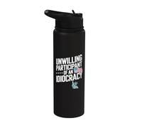Participante involuntario de una estatua de libertad de idiocracia Stainless Steel Insulated Water Bottle