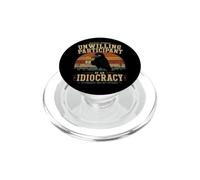 Participante involuntario de una idiocracia Divertido Cuervo sarcástico PopSockets PopGrip para MagSafe