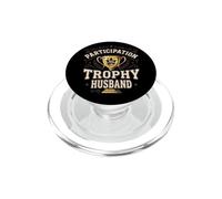 Participation Trophy Husband Funny Sarcastic Vintage Badge PopSockets PopGrip para MagSafe