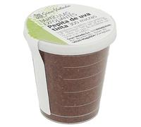 Partículas Exfoliantes Pepita de Uva Tinta 300 Micras | Alto Contenido en Minerales y Antioxidantes | Ideal para Scrubs y Jabones | Ingredientes: Vitis Vinifera Red Seed Powder | 100 cc