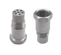 Partículas PM Adaptador Espaciador Sensor Roscas M18X1.5 2 Piezas, Adaptador Espaciador Comprobación Luz Del Motor CEL Mini Catalizador O2 Sensor Óxido Nitrógeno