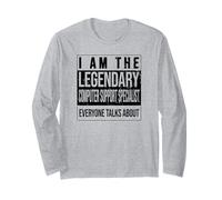 Partidarios Nacidos Cumpleaños Especialista en Soporte informático Manga Larga