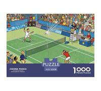 Partido Badminton Puzzle De Madera Impermeable Puzzles De 1000 Piezas para Adultos Imposible Rompecabezas Juegos Desafiantes