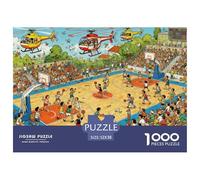 Partido de Baloncesto Puzzle De Madera Impermeable DIY Puzzles De 1000 Piezas Regalos para Adultos Divertido Rompecabezas Juegos Educativos