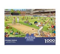 Partido de Cricket Londres Puzzle De Madera Impermeable DIY Puzzles De 1000 Piezas Regalos para Adultos Divertido Rompecabezas Juegos Desafiantes