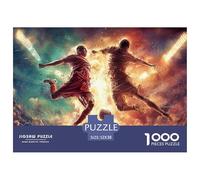 Partido de fútbol Puzzle 1000 Piezas para Pasatiempo Creativo Clásicos Regalos Decoración del Rompecabezas Juguetes Desafiantes Adultos Y Niños A Partir De 12 Años 52x38cm/1000pcs