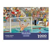 Partido de Polo acuático Puzzle De Madera Impermeable Puzzles De 1000 Piezas Regalos para Adultos Desafiante Y Estimulante Rompecabezas Juegos Desafiantes