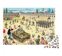 Partido del Juego del ejército Puzzle De Madera Impermeable DIY Puzzles De 1000 Piezas para Adultos Colorido Rompecabezas Juegos Desafiantes