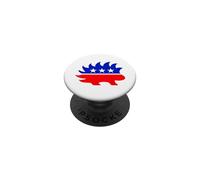 Partido Libertario Puercoespín Libertad Impuestos Votación PopSockets PopGrip Adhesivo