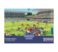 Partido Rugby Puzzle De Madera Impermeable Puzzles De 1000 Piezas para Adultos Divertido Rompecabezas Juegos Educativos