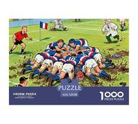 Partido Rugby Puzzle De Madera Impermeable Puzzles De 1000 Piezas Regalos para Adultos Imposible Rompecabezas Decoración del Hogar