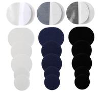 Partidos para zapatos para agujeros 18 piezas Auto adhesivo Tacón invisible Pegatina anti-ropa Patch de reparación de zapatos de tela de fibra para zapatillas de deporte, reparación de de cue