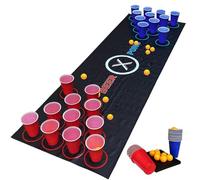 Parties Table Game, Drinking Board Game, Competitive -Pongs Set, 70.87x23.62 Inches Compact Social Activity Kit, Entertainment for Bars, Event, Graduation, Adults and Group
