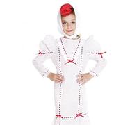 PARTILANDIA 2010 S.L. Disfraz de Chulapa blanco con lunares rojos para niña (10-12 años)