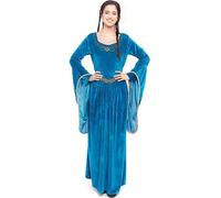 PARTILANDIA 2010 S.L. Disfraz de princesa medieval para mujer, Edad Media, Princesas, Reina - Disfraz para adultos Vestido medieval mujer para Fiestas, Carnaval y Halloween (Princesa vikinga, S)