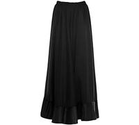 PARTILANDIA 2010 S.L. Falda Flamenco Niña Español, Falda Ensayo Flamenco Largo Negro Rojo Volante Simple Volante Doble para Niña Falda Baile Danza Clase Fiesta (4 años, Negro Volante Simple)