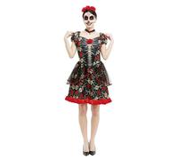 PARTILANDIA 2010 SL & Lolita Quiere Love - Disfraz Catrina - Dia de los Muertos - Mujer - Halloween (Talla XL)