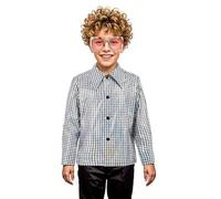 Partilandia | Camisa Disco Bling plateado para niño (Talla 3-4 Años)