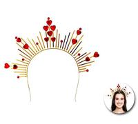 Partilandia | Diadema Reina Halo roja (Talla Única)