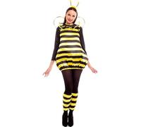 Partilandia Disfraz de Abeja con cuello para mujer Talla L