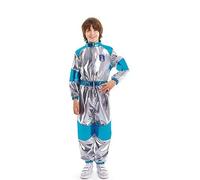 Partilandia Disfraz de Astronauta plateado y azul para niños 10 a 12 años