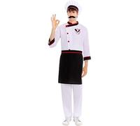 Partilandia | Disfraz de Cocinero Chef para hombre (Talla S)