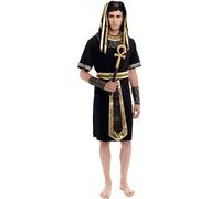 Partilandia | Disfraz de Egipcio negro para hombre (Talla S)