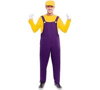 Partilandia | Disfraz de Fontanero amarillo para hombre (Talla S)