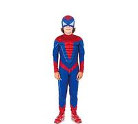 Partilandia Disfraz de Héroe Arácnido azul de Cómic para niño 10 a 12 años