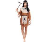 Partilandia | Disfraz de India Apache para mujer (Talla S)