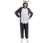 Partilandia | Disfraz de Lobo Gris para adulto (Talla S)