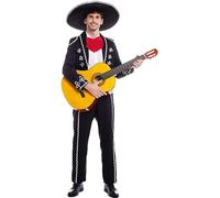 Partilandia Disfraz de Mariachi Mexicano Cantante Charro para hombre Talla L