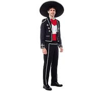 Partilandia Disfraz de Mariachi Mexicano Cantante Charro para hombre Talla M